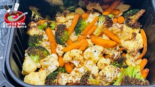 Best Air Fryer Roasted Vegetables  Easy Veggies Recipe [upl. by Sitnalta]