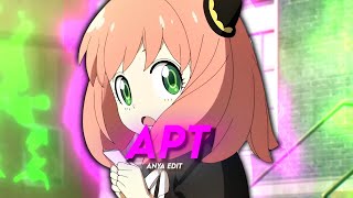 Anya EDIT  APT  Spy X Family  EDITAMV [upl. by Nemlaz]