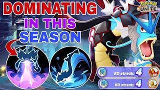 GYARADOS Is Absolutely Dominating This Season  Dragon Breath  Bounce  Pokemon Unite [upl. by Sweatt]