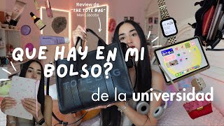 Que LLEVO en mi BOLSO para la Uni 📚 Marc Jacobs Tote Bag review  D A N I [upl. by Lyrem113]