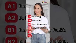 🚀Von A1 auf C2 Alltagsdeutsch  Deutsch lernen  Learn German  A1 A2 B1 B2 C1 C2 shorts [upl. by Aelsel]