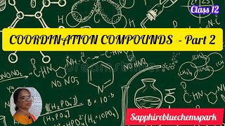 COORDINATION COMPOUNDS  Part 2SapphireBlueChemspark class12 chemistry inorganicchemistry [upl. by Adebayo513]