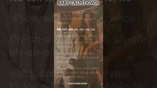 💃🕺Rema ❌ Selana Gomez  Calm Down lyrical video  Baby calm down song lyrics Rema songsselana song [upl. by Agnew55]