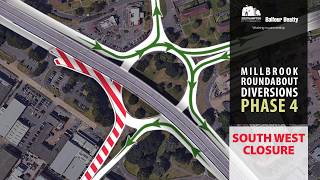 Phase 4  Millbrook Roundabout south west quarter [upl. by Tudela]