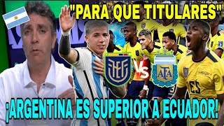 🇦🇷 Prensa Argentina HABLÓ de ECUADOR vs ARGENTINA previo a la Copa América ¡SOMOS SUPERIORES😱 [upl. by Pathe]