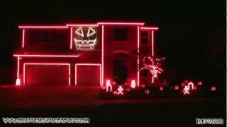 Halloween Light Show 2011  Thriller [upl. by Ladnek736]