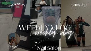 WEEKLY VLOGnail salongame daygrwmetc thee0nlylay [upl. by Kcid]