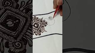 New Shaded Mehndi Design Beautiful Arabic Mehndi Design MehandiShorts [upl. by Introc]