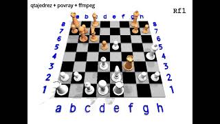 AjedrezChess Povray La Inmortal Reshevsky SH Vaganian RA 19760305 Skopje 01 [upl. by Tallbott]