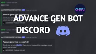 How to Make Discord Gen Bot discordbot discordbotgendiscordbotjavascript discordbotcoding [upl. by Ayital]