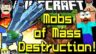 Minecraft MOBS of MASS DESTRUCTION GigaRobots Huge Beasts amp More OreSpawn Mod [upl. by Yme]