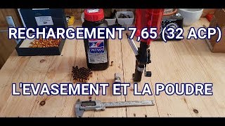 RECHARGEMENT 765 BROWNING 32 ACP LEVASEMENT ET LA POUDRE [upl. by Uaerraj]