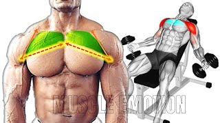 12 BEST UPPER CHEST WORKOUT WITH DUMBBELLS ONLY AT HOME OR GYM [upl. by Anerev]