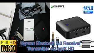 Ugreen Bluetooth 50 Receiver Transmitter 42 aptX HD  Unboxing  Ultra HD [upl. by Adnac]