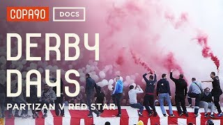 The Most Intense Atmosphere in Football  Partizan v Red Star  Derby Days [upl. by Janyte]