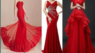 TOP 10 GORGEOUS RED EVENING DRESSES 2019  PROM DRESSES  GOWNS [upl. by Hillery]