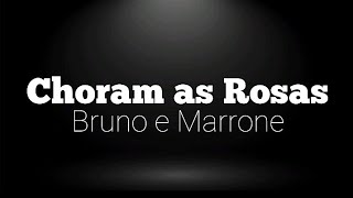 PLAYBACK Bruno e Marrone  Choram as Rosas [upl. by Mccomb]