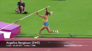 Angelica Bengtsson SWE  455m at World Championships London 2017 [upl. by Eseret]