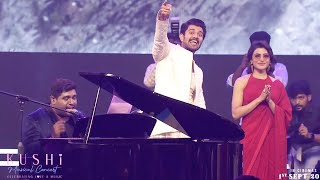 Singer Hesham Abdul Wahab Performence Kushi Title Song  KUSHI Musical Concert  Vijay Deverakonda [upl. by Januisz190]