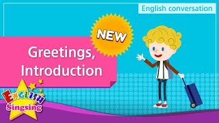 NEW 1 Greetings Introduction English Dialogue  Roleplay conversation for Kids [upl. by Ahsaet]