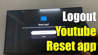 How to Sign out  Reset the YouTube App on Smart TV Samsung [upl. by Eniledgam]