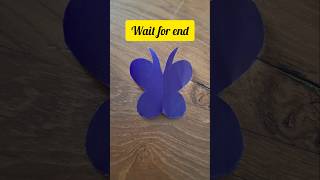 Easy butterfly making with paper 🦋 butterfly craft ideasviral videoshortfeedhandmademankar vlog [upl. by Yenal]