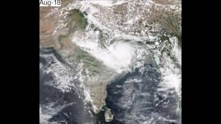 Timelapse of Indian Monsoon as seen from Space watch with audio [upl. by Hynes319]