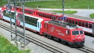 MGB GlacierExpress AndermattOberalppass 2046 m Part1 [upl. by Quent]