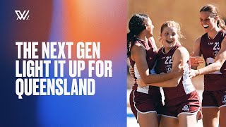 Queensland v Vic Country Highlights  2023 AFLW U18 Championships [upl. by Zeeba]