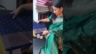 Chiniya silk sarees  House of Mannath Kochi [upl. by Hakceber]