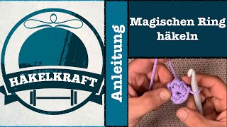 „Magischen Ring“ häkeln  Einfache Anleitung für Anfänger  How to crochet a „magic ring“ [upl. by Geehan]