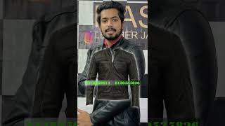 NEW DESIGN IN LEATHER JACKET leatherjackets trendingleather jafrabad [upl. by Echo846]