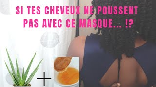 🇨🇮19• MASQUE HYDRATANT ALOÉ VÉRA ET MIEL  POUSSE amp VOLUME CHEVEUX NATURELS   Valèh Té [upl. by Ailito562]