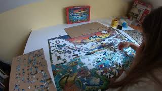 Time Lapse Puzzle Castorland Paradise Cove 3000 [upl. by Am]