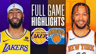 LAKERS vs KNICKS FULL GAME HIGHLIGHTS FEBRUARY 4 2024 NBA FULL GAME HIGHLIGHTS TODAY 2K24 [upl. by Bulley]