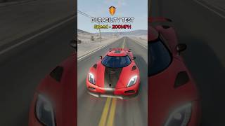 Koenigsegg Agera R vs Front Impact at Different Speeds beamngdrive beamng bmw crash crashtest [upl. by Nathaniel]