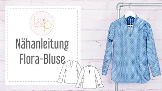 Nähanleitung lillesol FloraBluse  eine Bluse mit Kelchkragen nähen [upl. by Ikey703]