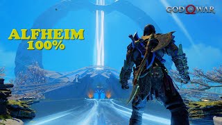 God of War  ALFHEIM 100  Localizaçao todos os itens coletaveis Corvos Baus Artefatos [upl. by Allicerp]