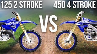 125 2 STROKE VS 450 4 STROKE [upl. by Yellas498]