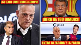 Si Tebas dice hoy NO a la documentación que ha enviado el Barça SE QUEDA FUERA  GIRO DE 180 GRADOS [upl. by Aromas464]