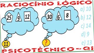 Raciocínio Lógico Sequência Número Figura Teste psicotécnico QI Quociente de Inteligência Detran RLM [upl. by Rufford]