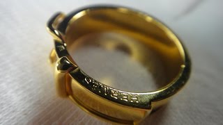 【ＨＥＲＭＥＳ】 エルメス スカーフリング ＧＯＬＤ ◆ Vòng khăn Hermes◆ Hermes scarf ring [upl. by Llerihs]