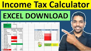 Income Tax Calculator FY 202223 Excel DOWNLOAD AY 202324 [upl. by Ambrosius]