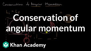 Conservation of angular momentum  Torque and angular momentum  AP Physics 1  Khan Academy [upl. by Eerased]