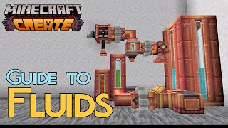 Minecraft Create Mod Tutorial 1201 Beginners Guide to Fluids [upl. by Eicaj]