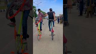 Cycle wheeling videos  cycle Pakistan  shorts wheeling [upl. by Siuoleoj]