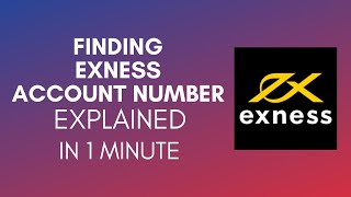 How To Find Exness Account Number 2024 [upl. by Linus975]