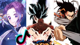 ANIME badass moments TIKTOK compilation 25 [upl. by Enelkcaj]