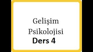 Gelişim Psikolojisi Salih Yıldırım Ders 4  PİAGET Şema Refleksler Kavramlar [upl. by Four]