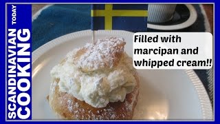 Semla  How To Make Swedish Semlor Buns  Fastlagsbulle [upl. by Nnaael]